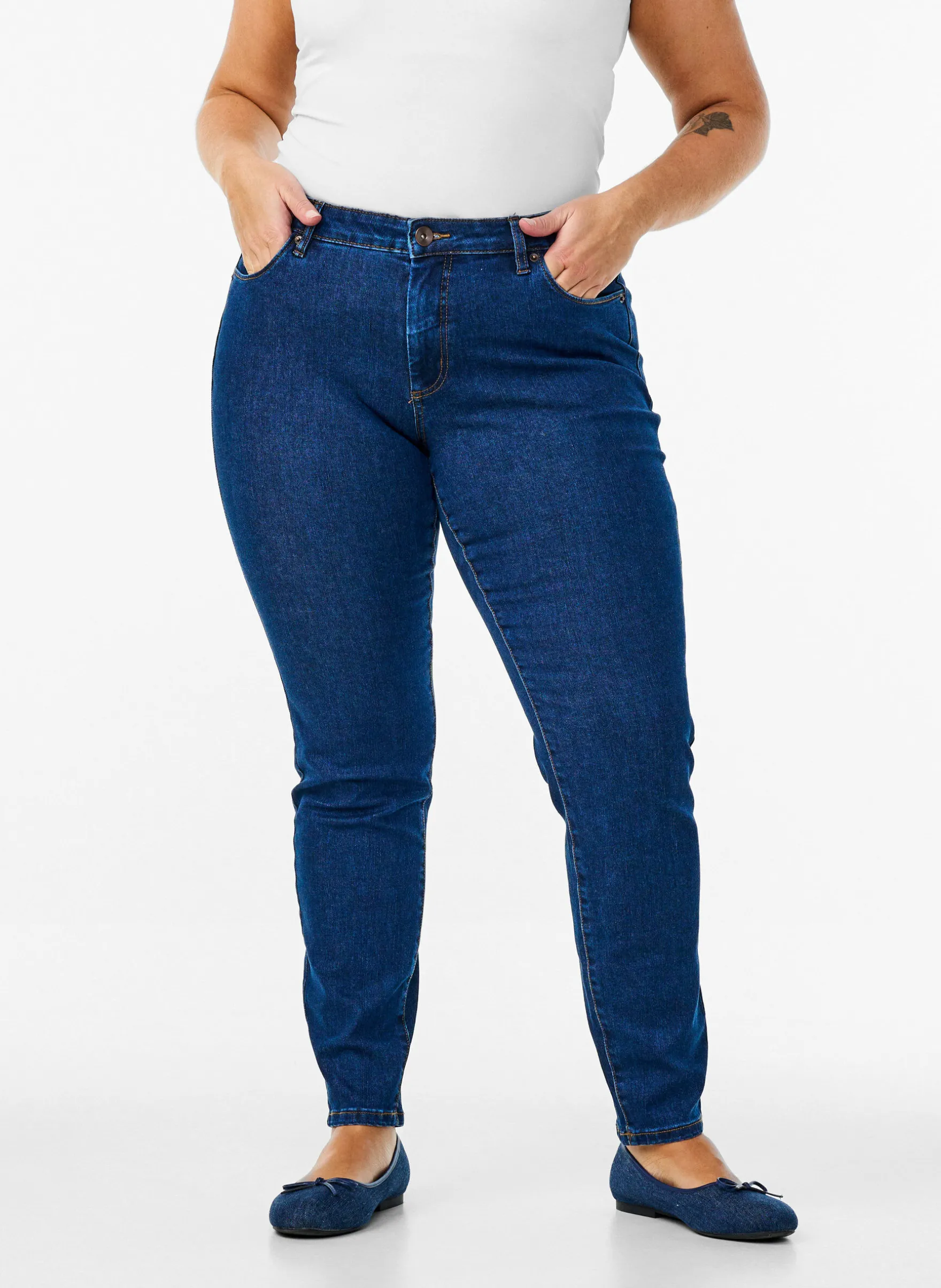 Slim Fit Emily Jeans mit normaler Taille