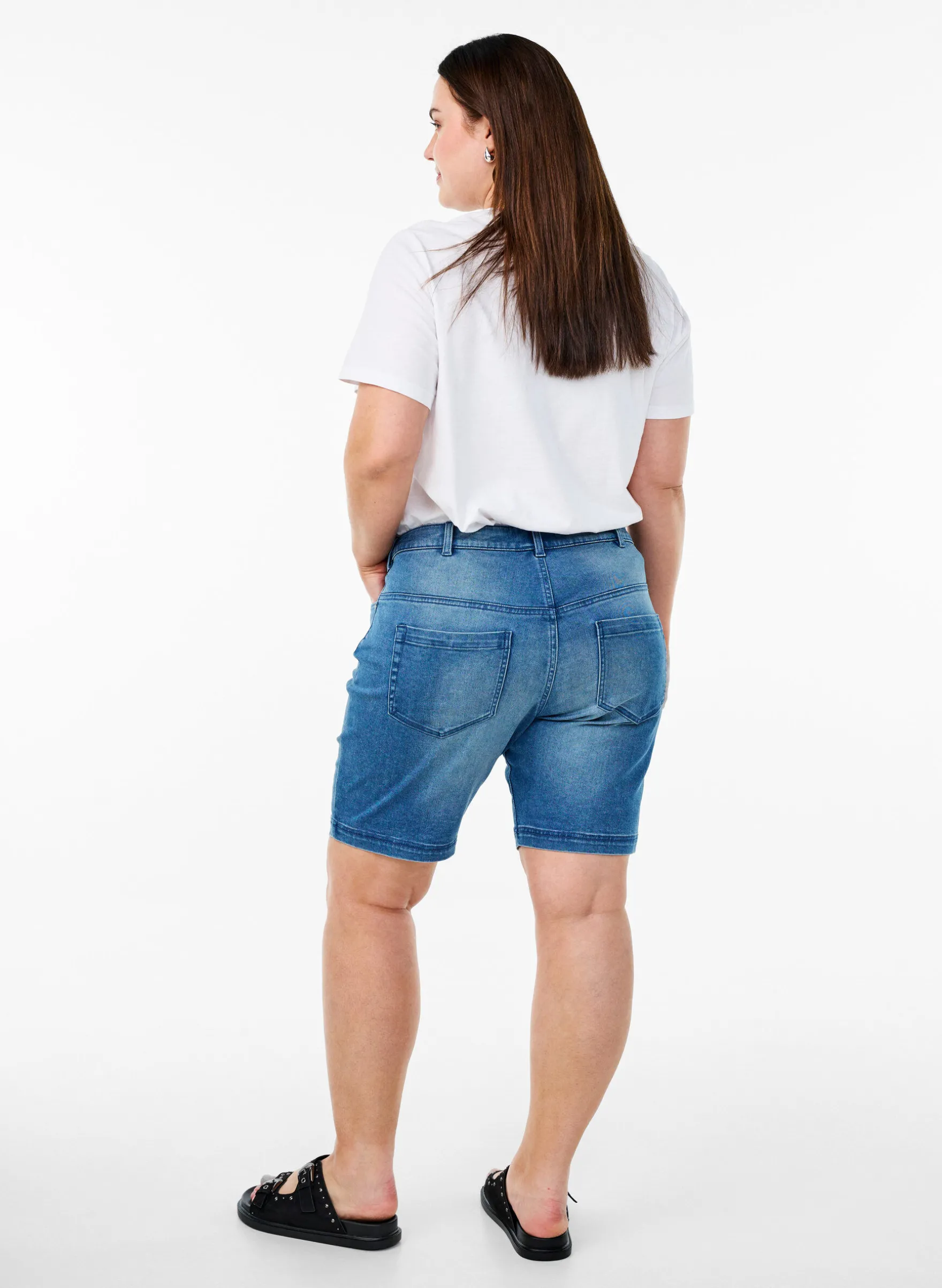 Slim Fit Emily Shorts mit normaler Taille