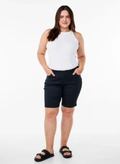 Slim Fit Emily Shorts mit normaler Taille