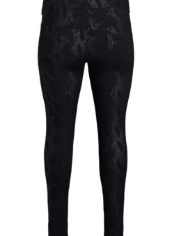Slim-fit-Hose mit Schlangenmuster