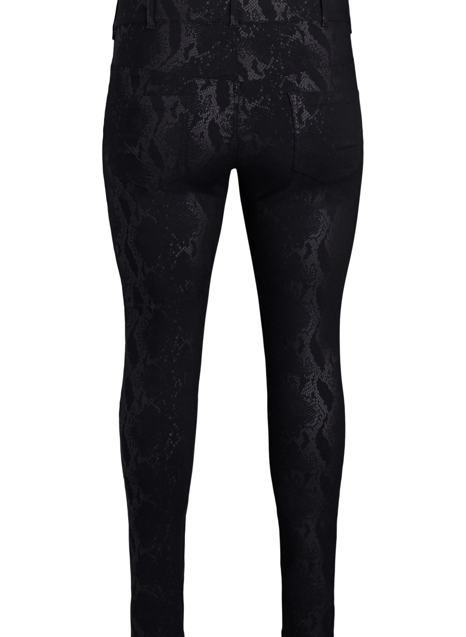 Slim-fit-Hose mit Schlangenmuster