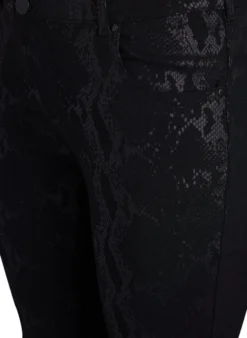 Slim-fit-Hose mit Schlangenmuster
