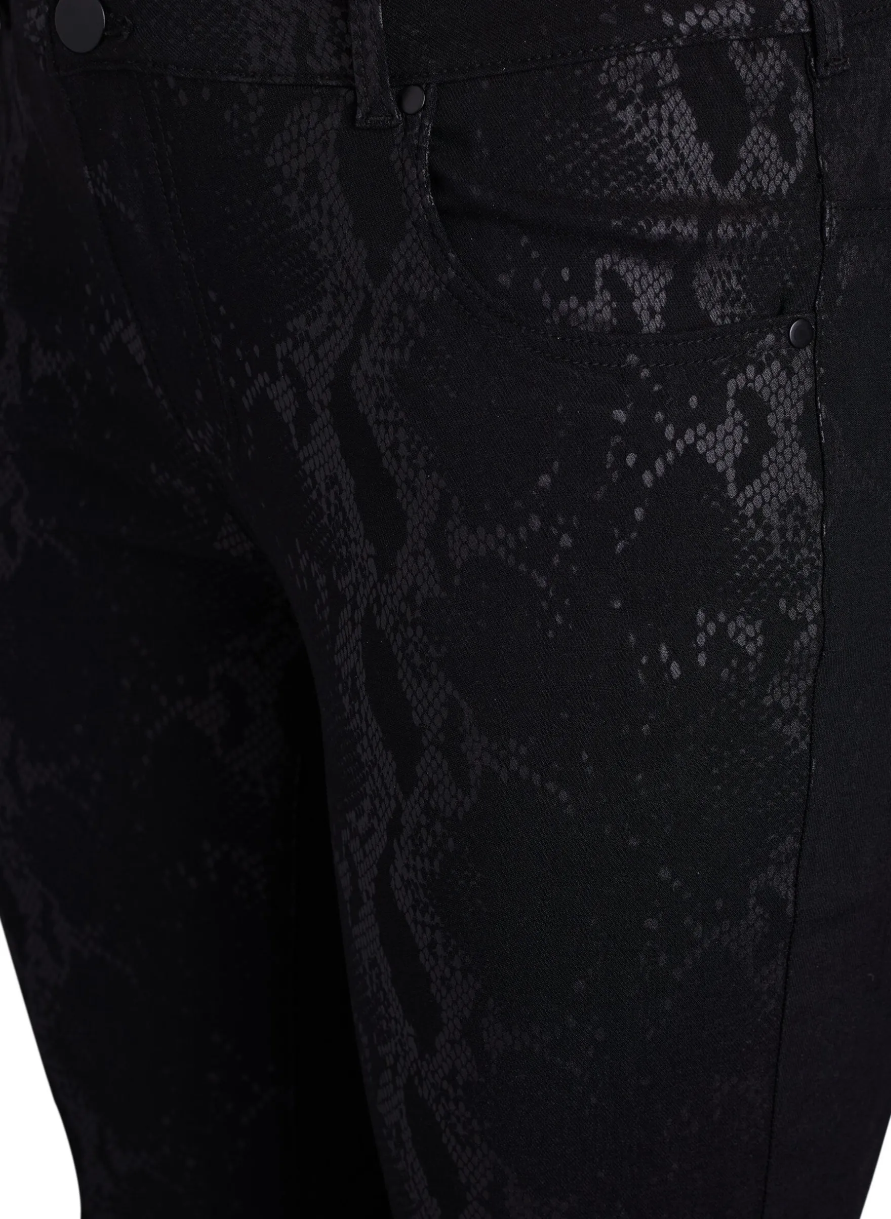 Slim-fit-Hose mit Schlangenmuster