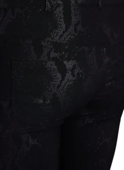 Slim-fit-Hose mit Schlangenmuster