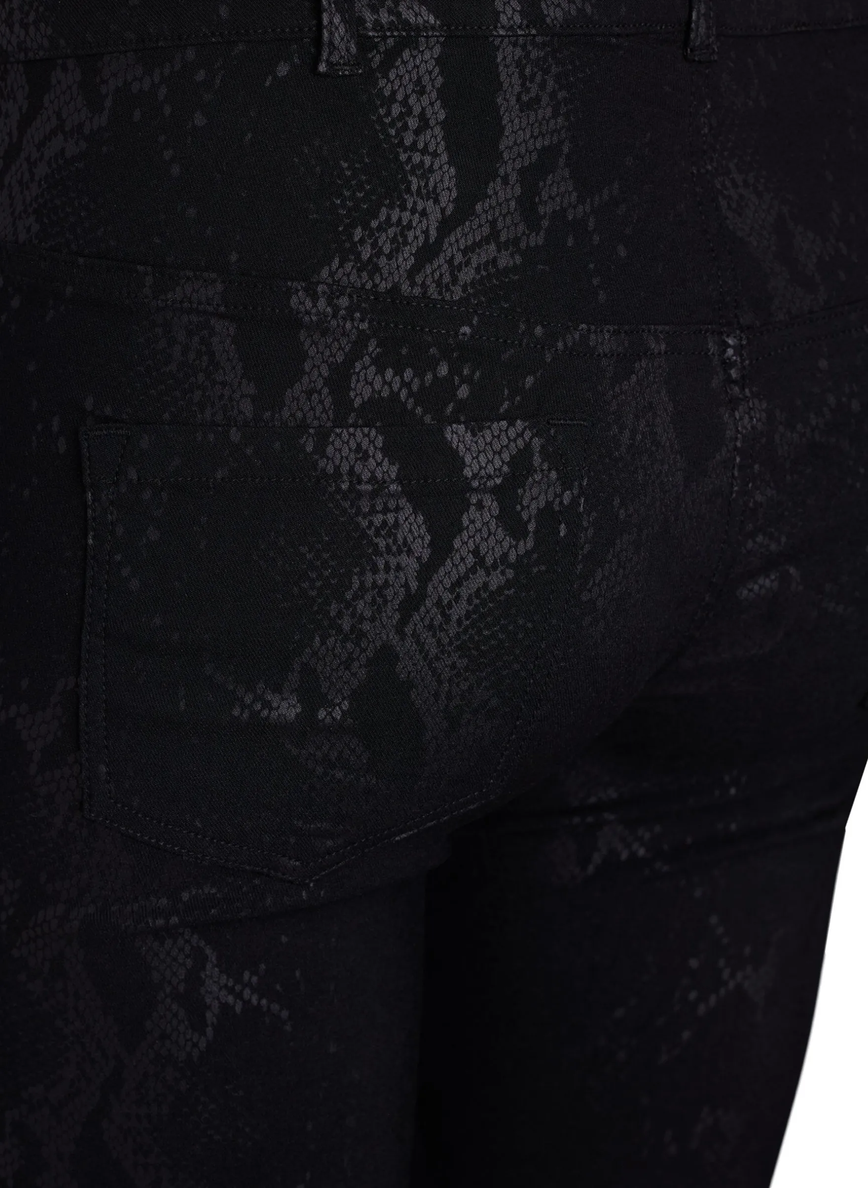 Slim-fit-Hose mit Schlangenmuster