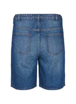 Slim fit Jeansshorts mit Bindegürtel