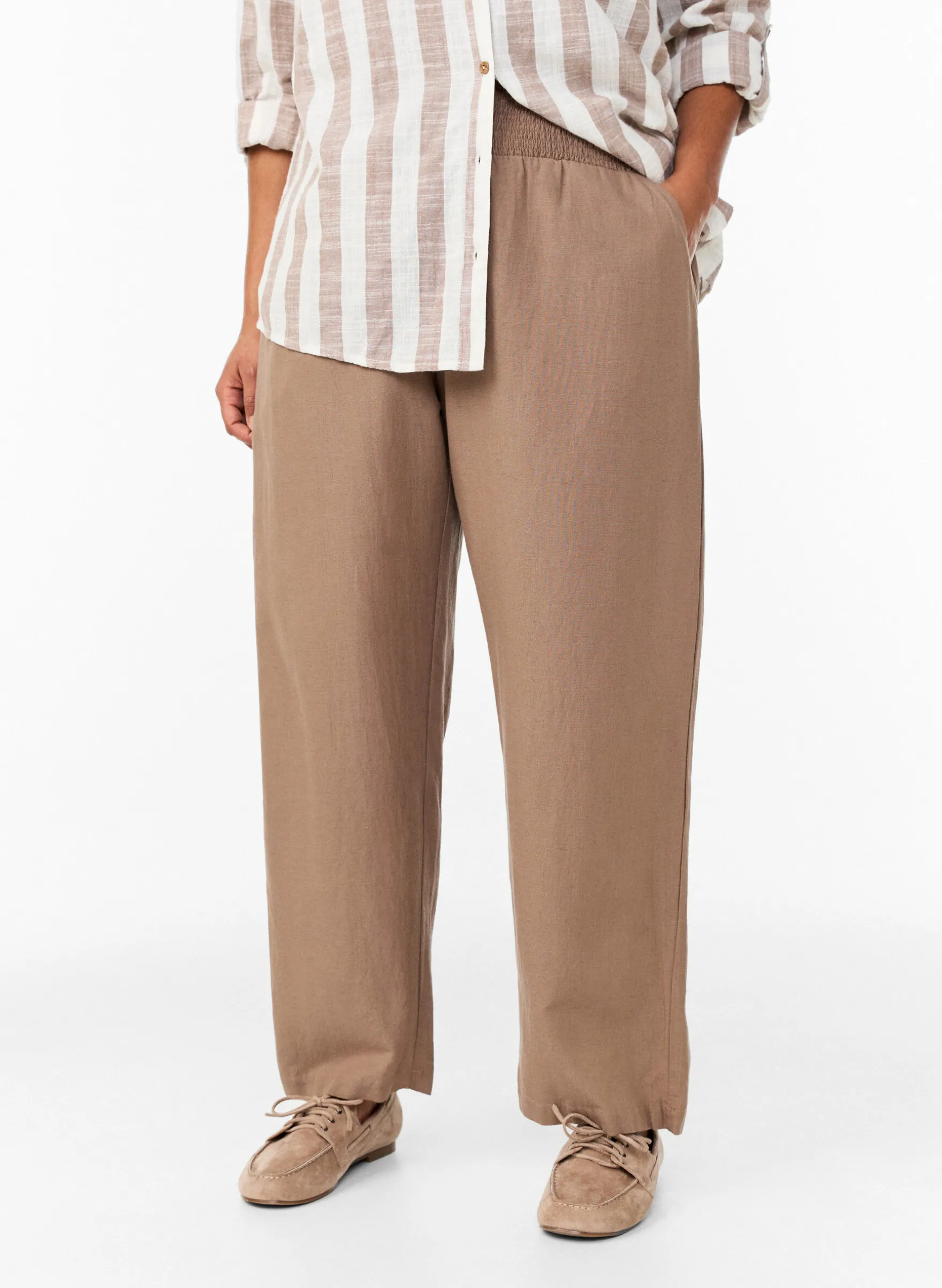 Smockhose mit Leinen