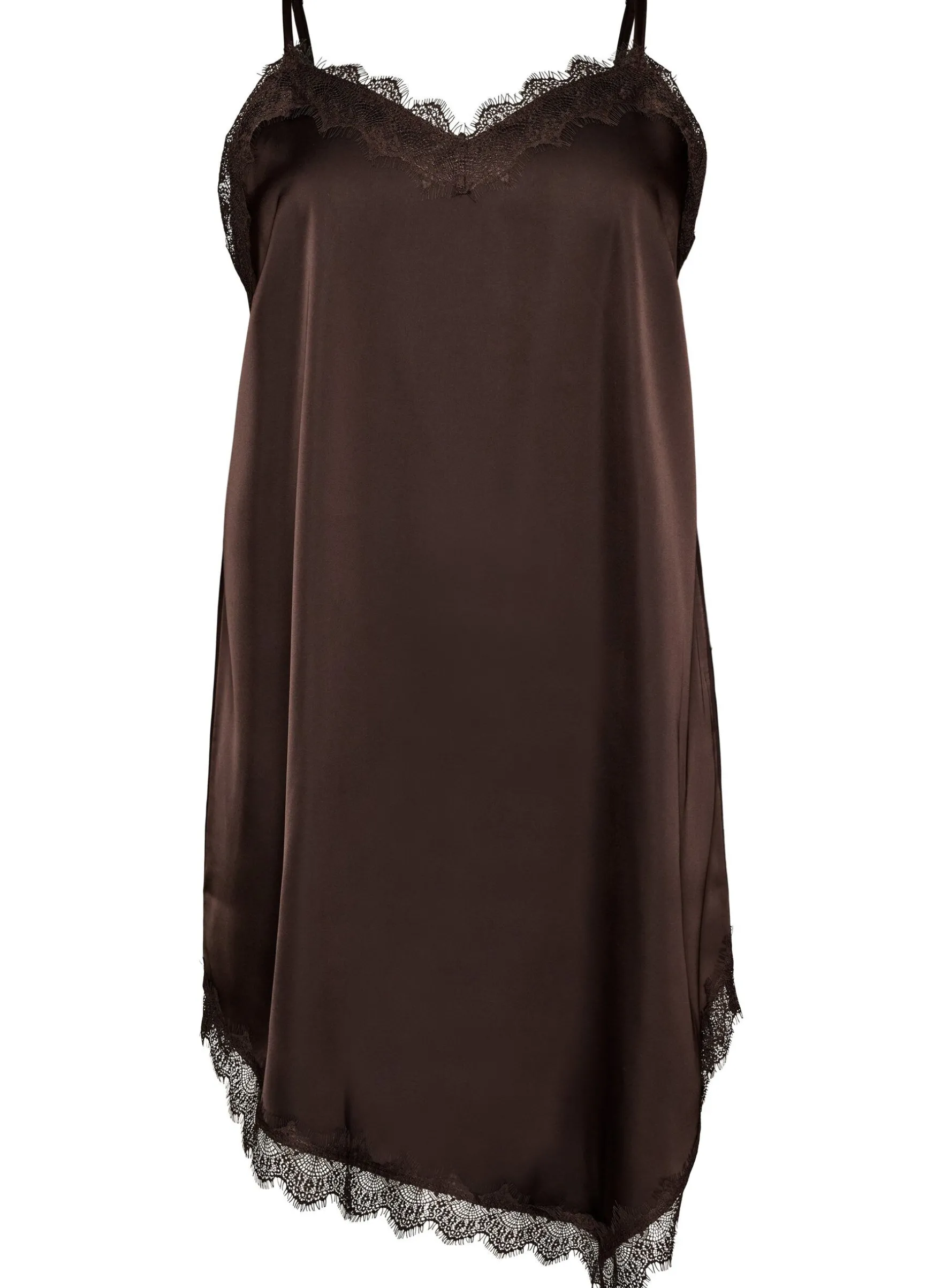 Spitzenkleid in Satinoptik