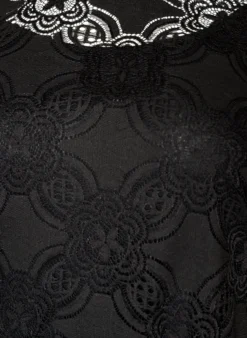 Spitzen-Midikleid mit 1/2-Ärmeln