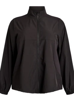 Sportliche Leichtjacke mit hohem Kragen und Taschen