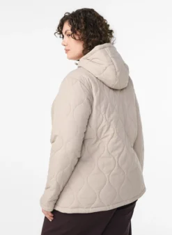 Steppjacke mit Kapuze und Taschen