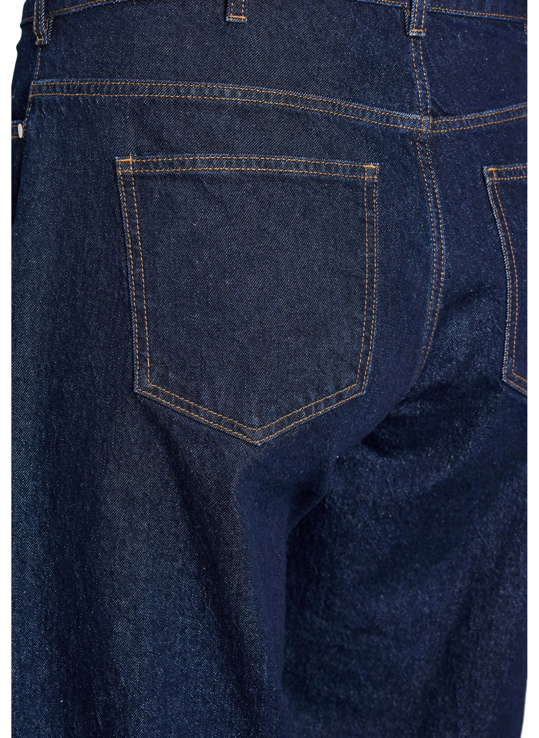 Straight-Fit-Jeans mit weitem Bein und Umschlag