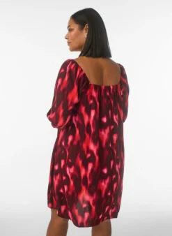 Strandkleid aus Viskose mit Print