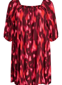 Strandkleid aus Viskose mit Print