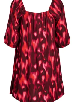 Strandkleid aus Viskose mit Print