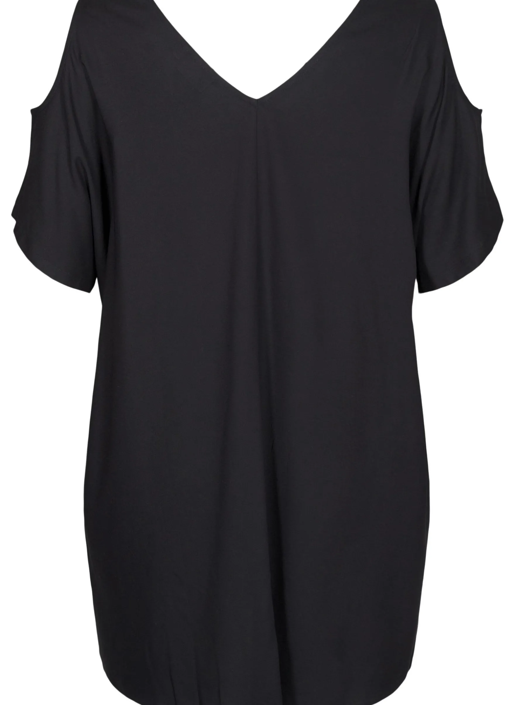 Strandkleid aus Viskose mit Schulterdetail