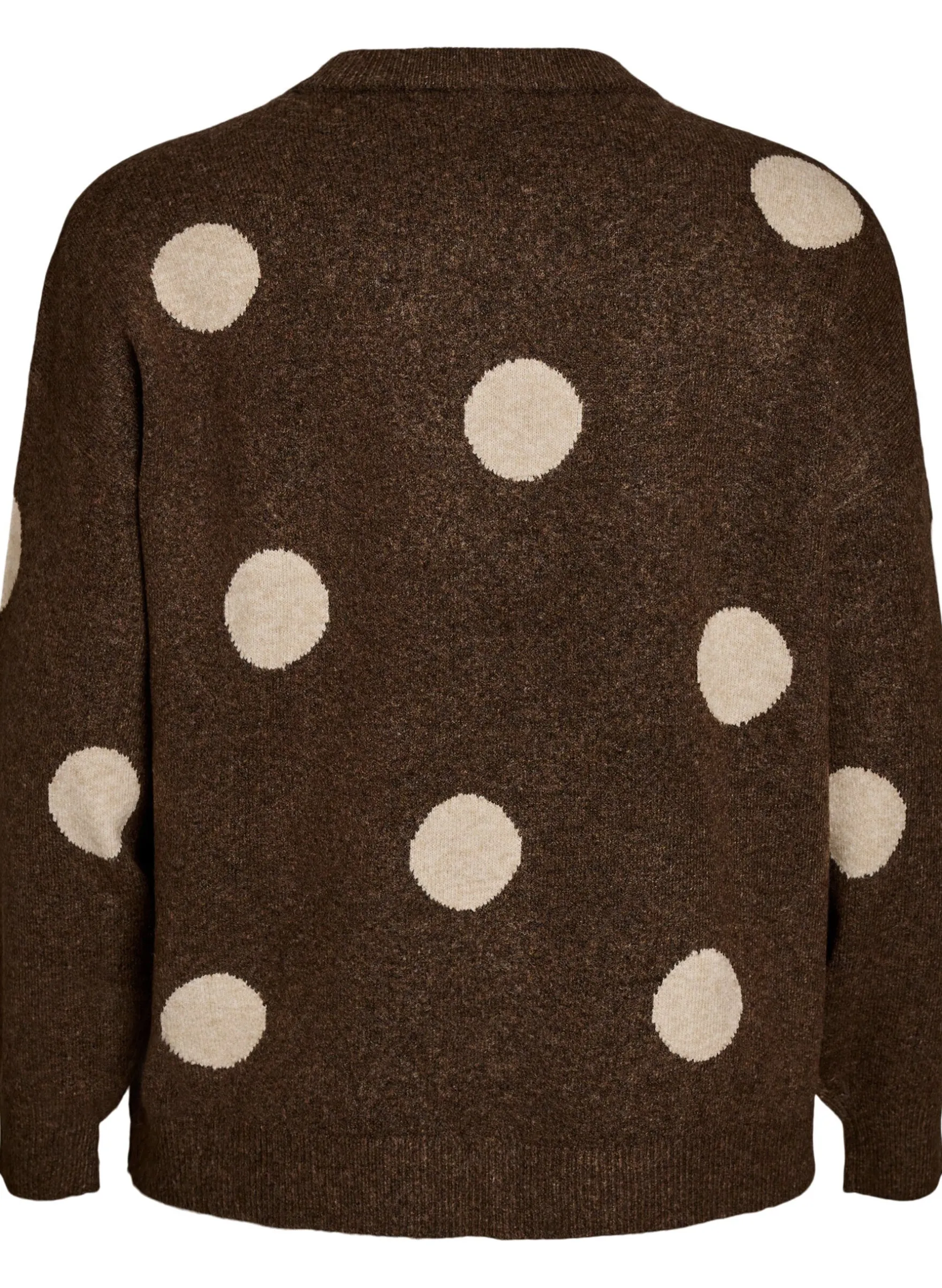 Strickbluse mit gepunktetem Muster
