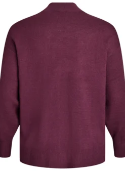 Strickbluse mit hohem Kragen
