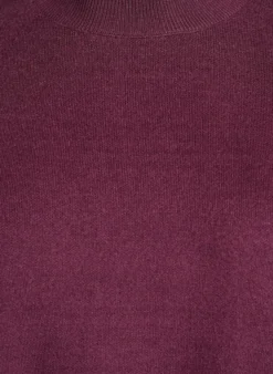 Strickbluse mit hohem Kragen