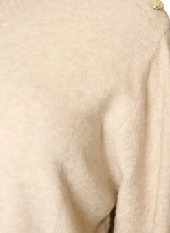 Strickbluse mit Knopfleiste