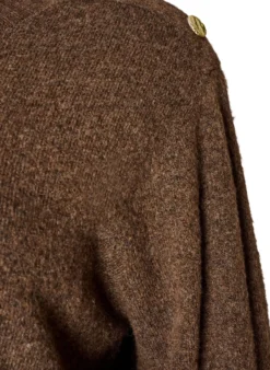 Strickbluse mit Knopfleiste