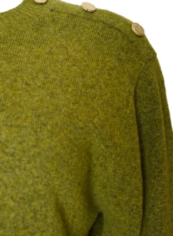 Strickbluse mit Knopfleiste