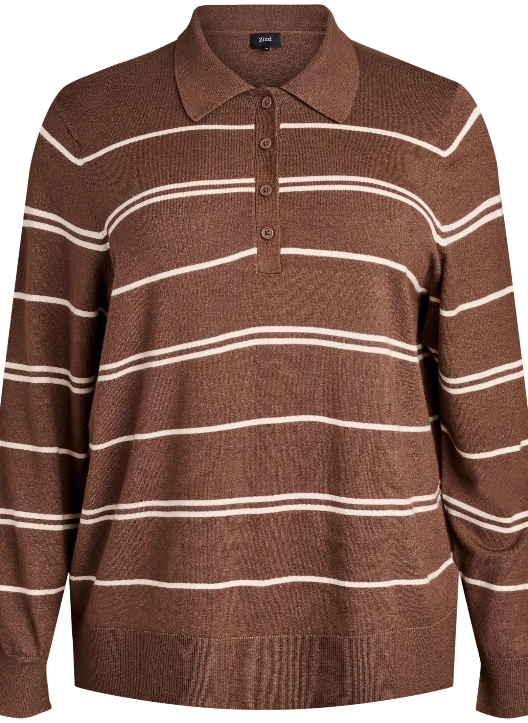 Strickbluse mit Kragen