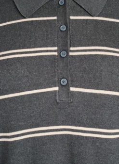 Strickbluse mit Kragen