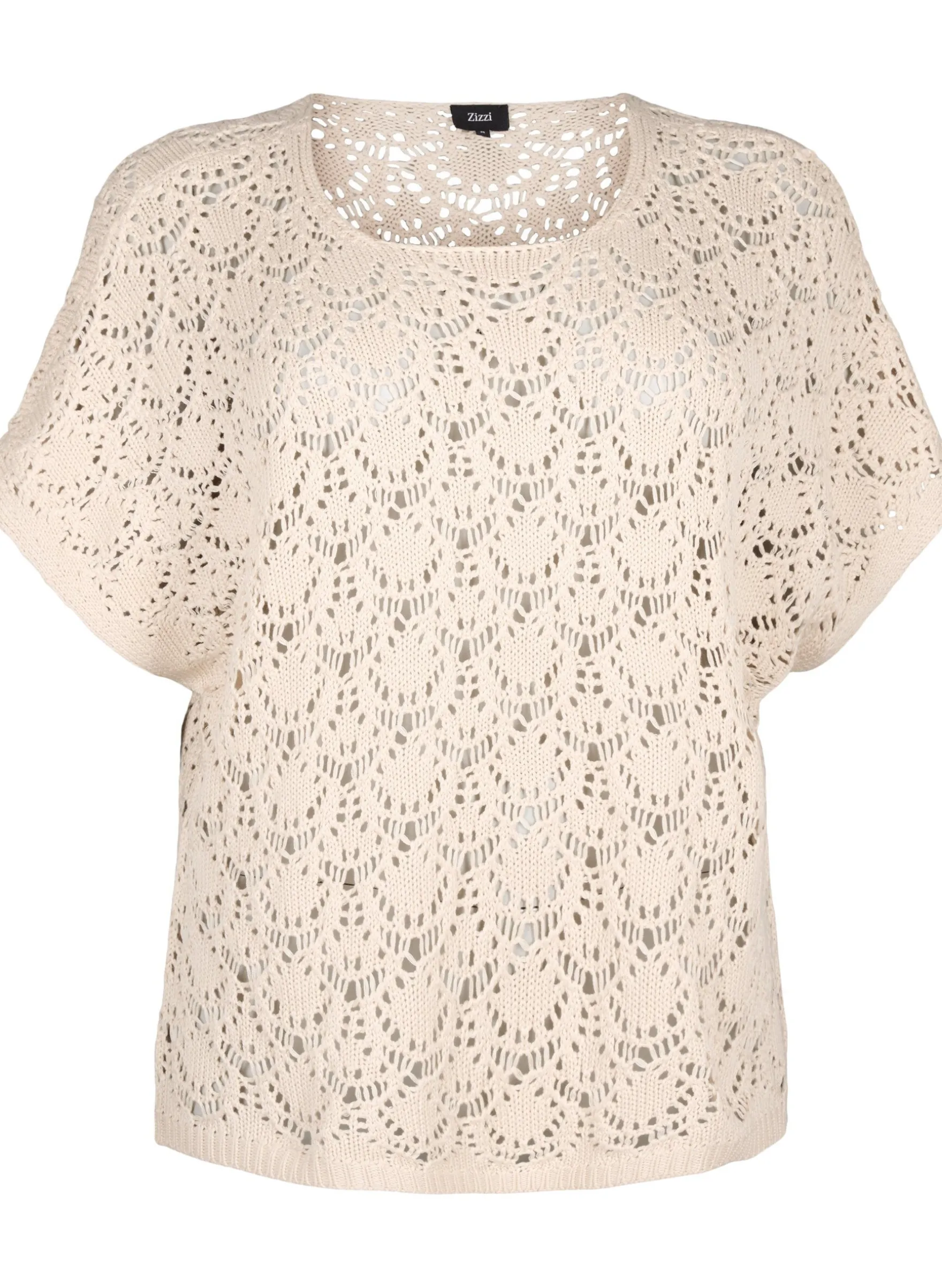 Strickbluse mit kurzen Fledermausärmeln