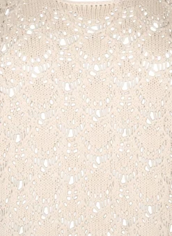 Strickbluse mit kurzen Fledermausärmeln