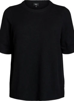 Strickbluse mit kurzen Ärmeln