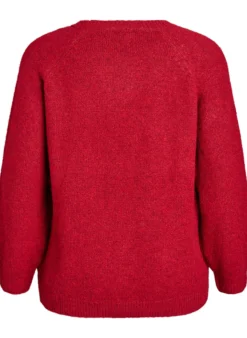Strickbluse mit Raglanärmeln