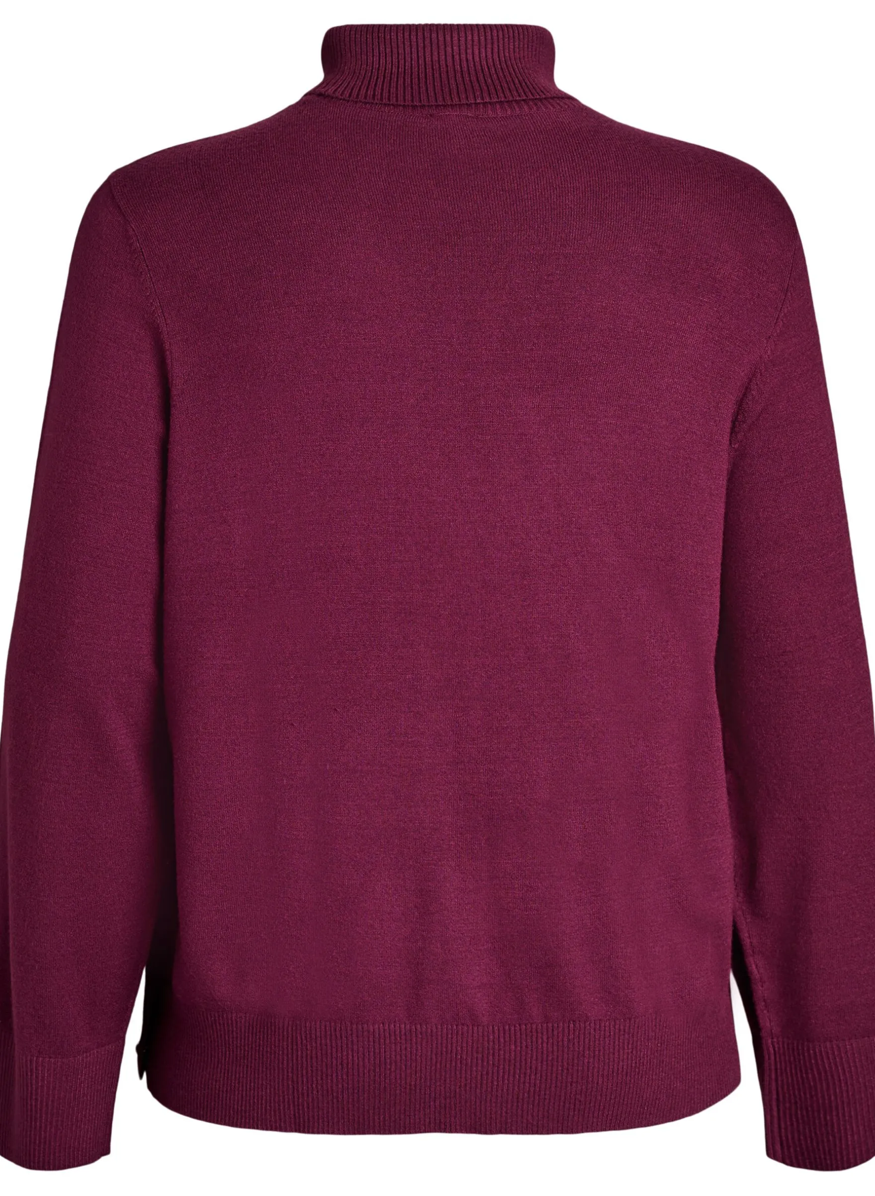 Strickbluse mit Rollkragen und seitlichen Knöpfen