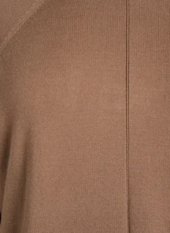 Strickbluse mit Rundhalsausschnitt und Strickmuster