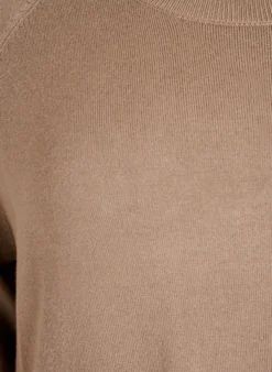 Strickbluse mit seitlichen Knöpfen