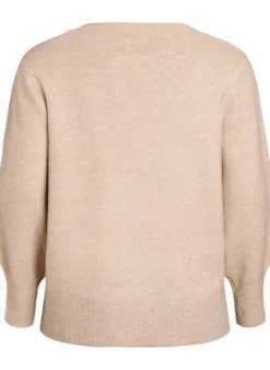 Strickbluse mit Strasssteinen