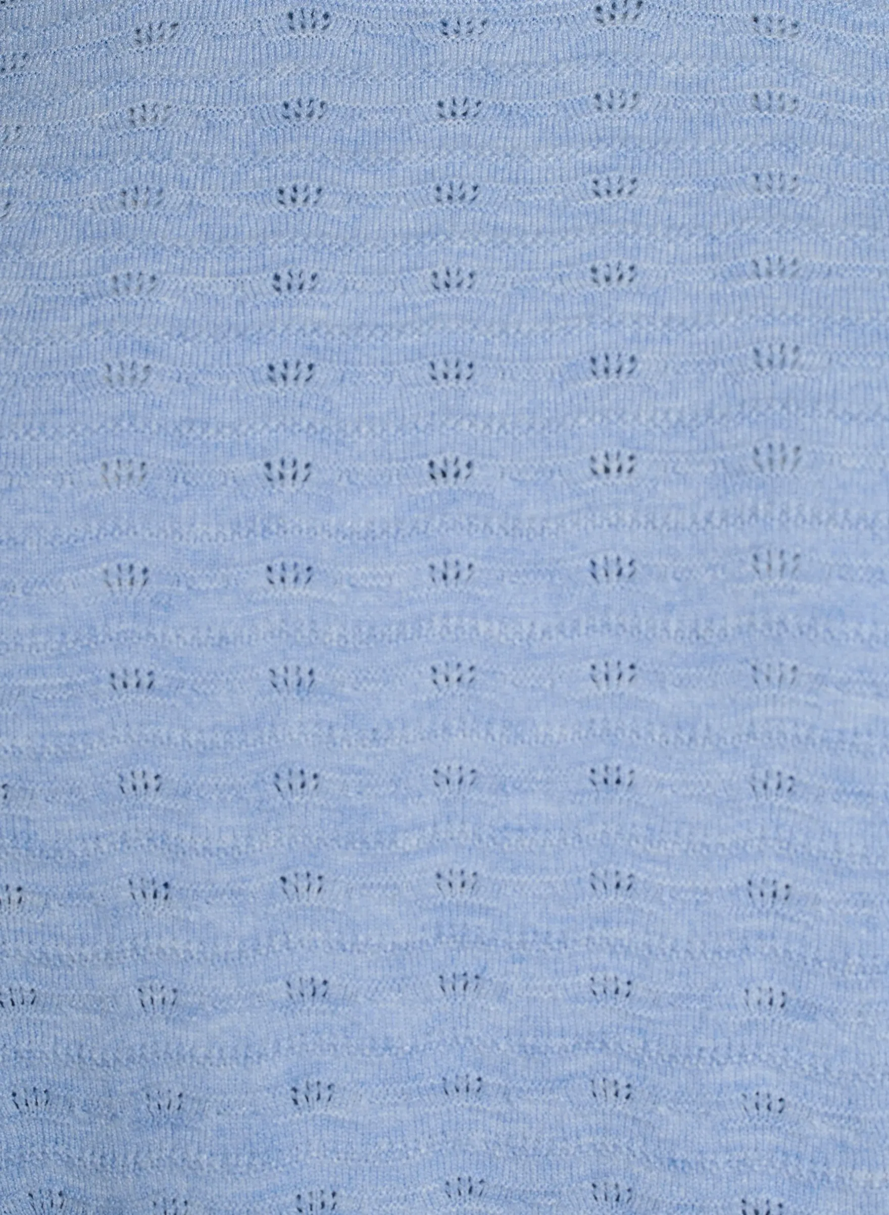 Strickbluse mit Strukturmuster und kurzen Ärmeln