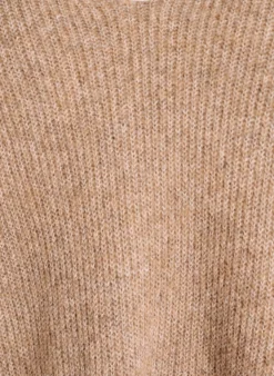 Strickbluse mit V-Ausschnitt und Raglanärmeln