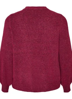Strickjacke aus weichem Strick mit goldfarbenen Knöpfen