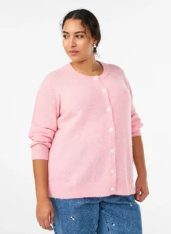 Strickjacke aus Wolle mit Knöpfen