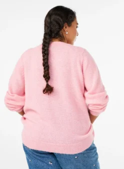 Strickjacke aus Wolle mit Knöpfen