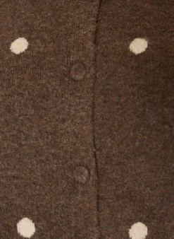 Strickjacke mit Punktmuster
