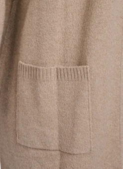 Strickjacke mit Rippenstrick und Taschen