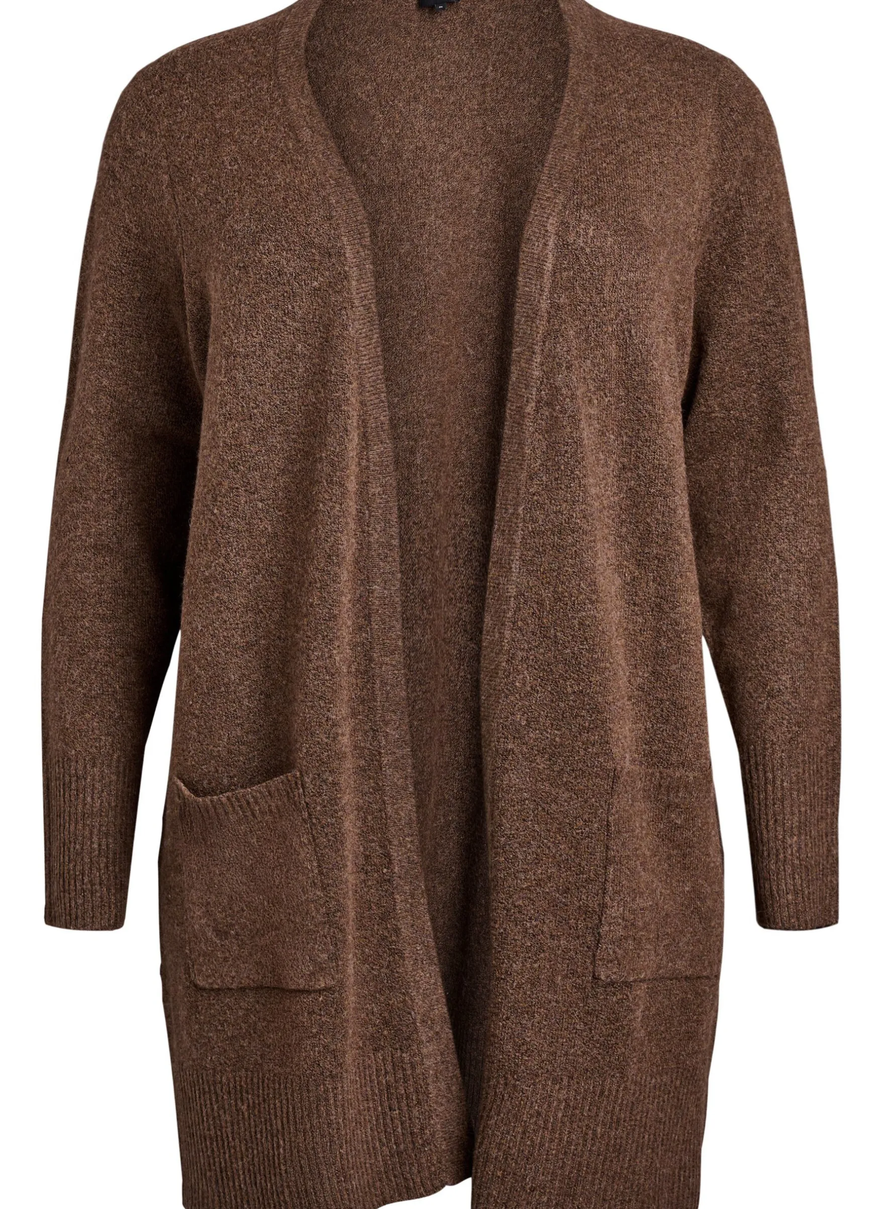 Strickjacke mit Rippenstrick und Taschen