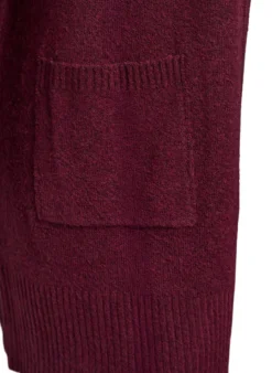 Strickjacke mit Rippenstrick und Taschen