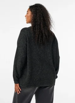 Strickjacke mit Rundhalsausschnitt und Knopfverschluss