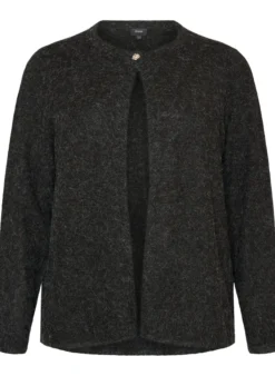 Strickjacke mit Rundhalsausschnitt und Knopfverschluss