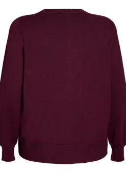 Strickjacke mit Rundhalsausschnitt und Knöpfen