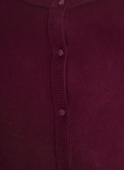 Strickjacke mit Rundhalsausschnitt und Knöpfen