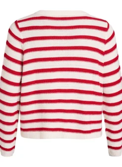 Strickjacke mit Strukturstrick und dekorativen Knöpfen